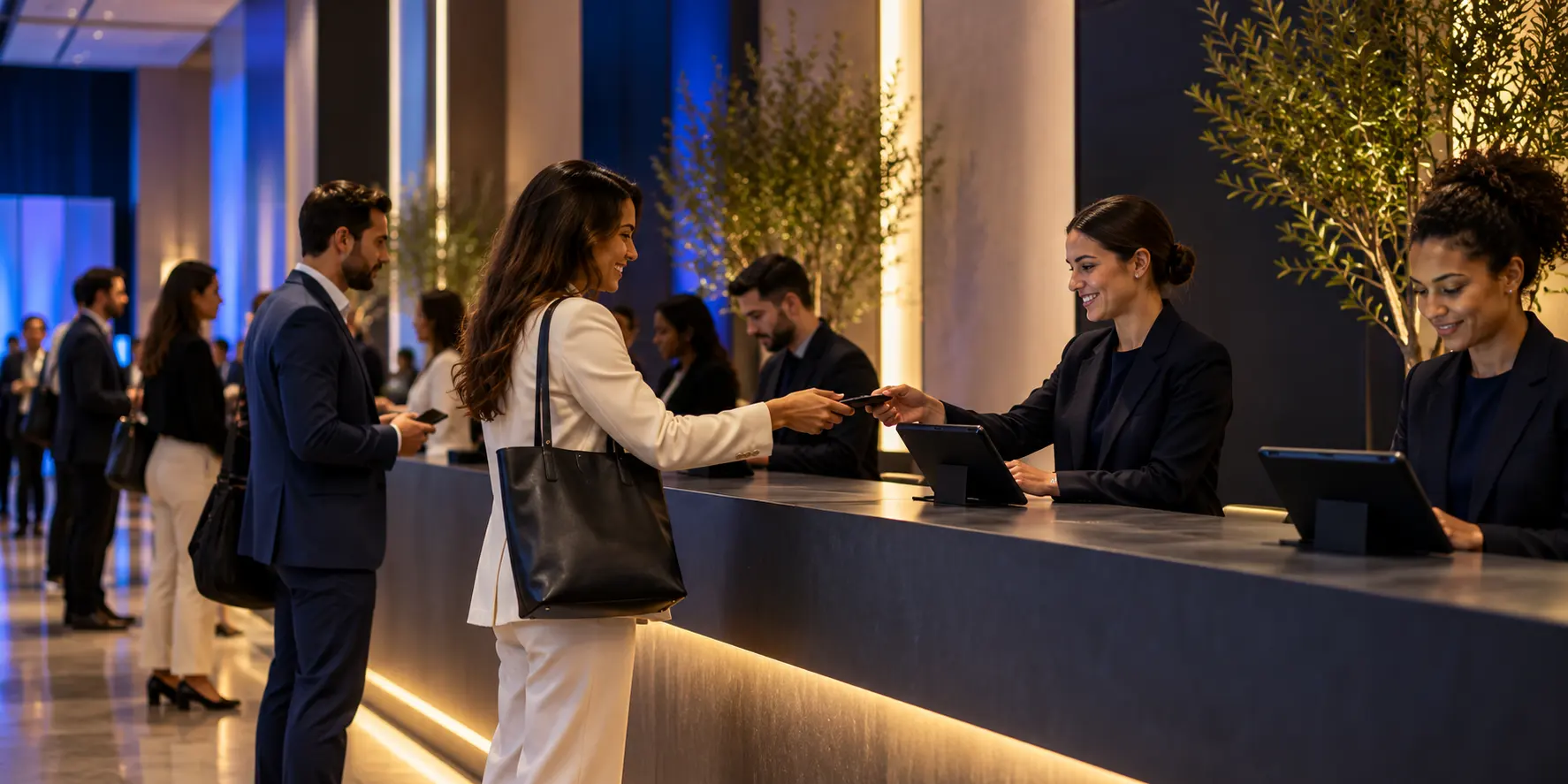 Estudo de ambiente para credenciamento em evento
